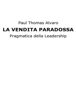 cover image of LA VENDITA PARADOSSA